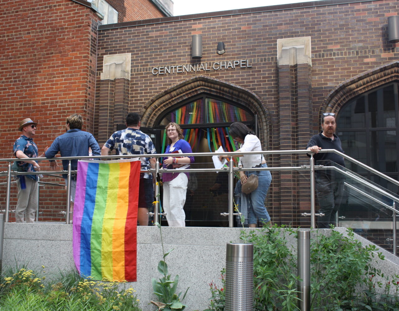 Christ Church Cathedral Cincinnati Celebrating Pride.